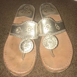 Jack Rogers Platinum sandals